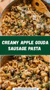 Creamy Apple Gouda Sausage Pasta