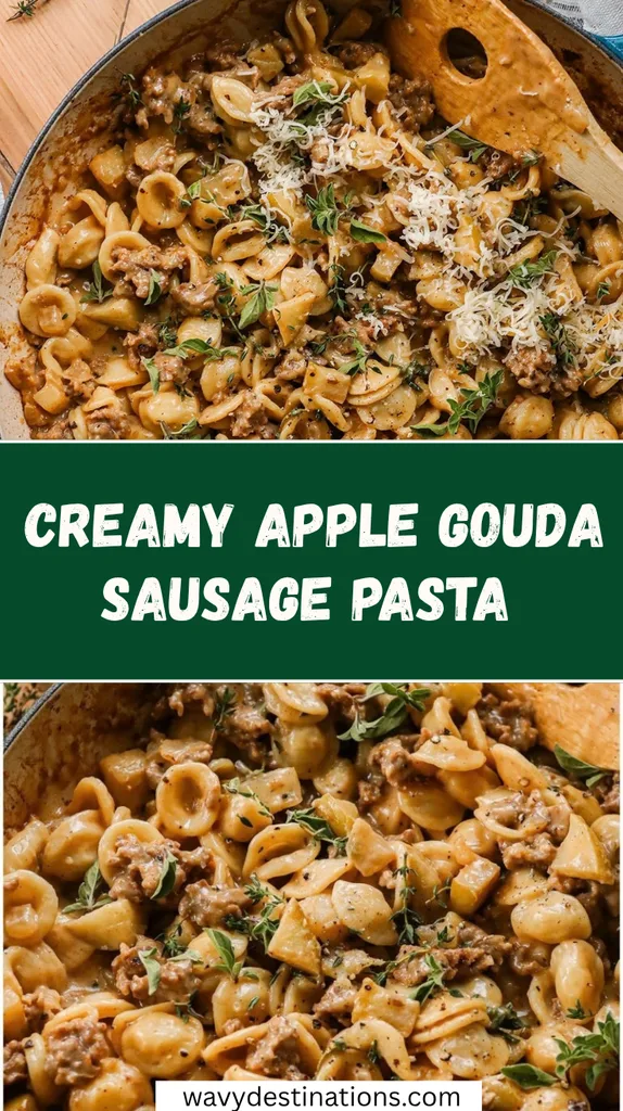 Creamy Apple Gouda Sausage Pasta 1 Creamy Apple Gouda Sausage Pasta