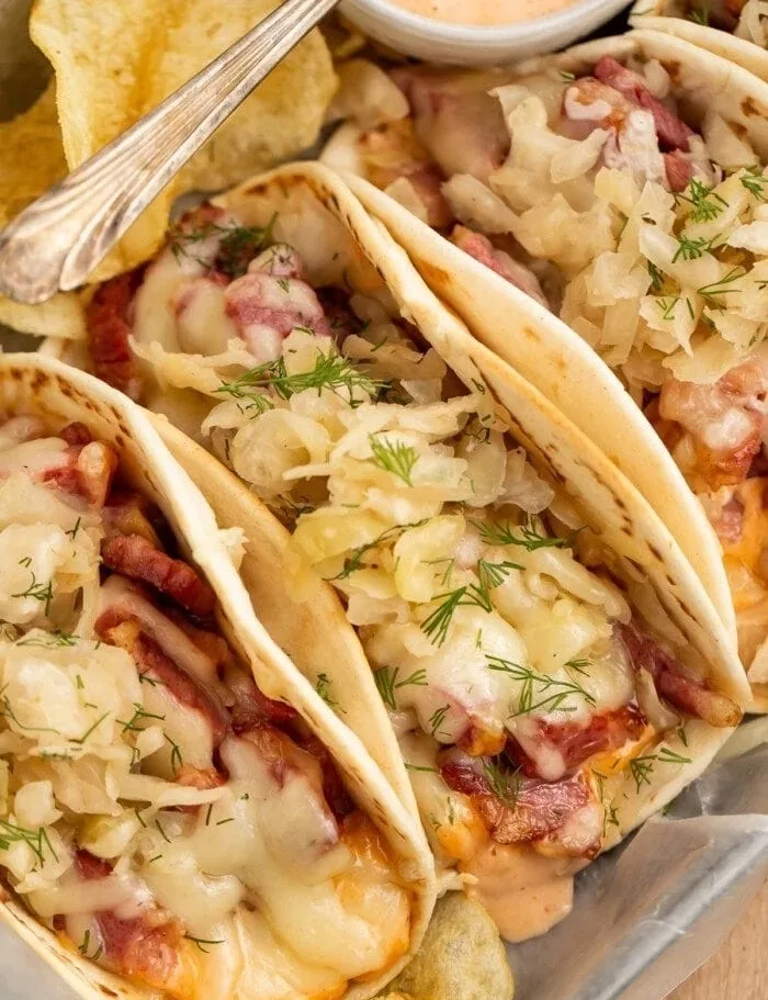 Reuben Tacos Recipe 3 Reuben Tacos Recipe