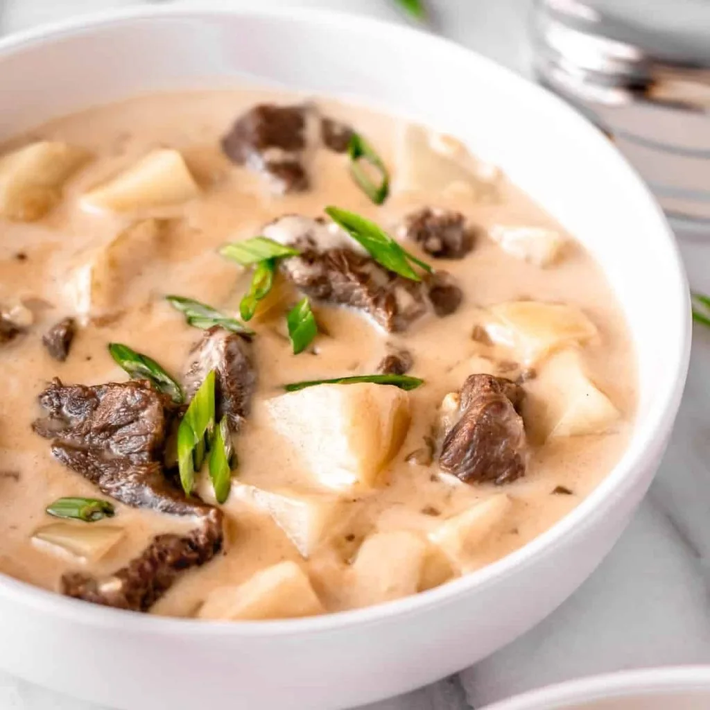 Creamy Steak & Potato Soup Recipe 4 Creamy Steak & Potato Soup Recipe