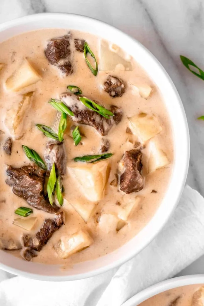 Creamy Steak & Potato Soup Recipe 2 Creamy Steak & Potato Soup Recipe