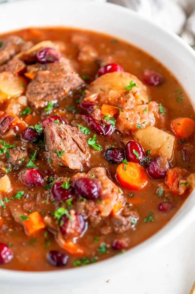 Cranberry Apple Beef Stew