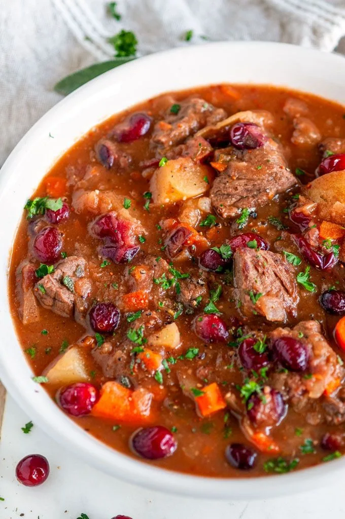 Cranberry Apple Beef Stew