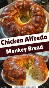 Chicken Alfredo Monkey Bread