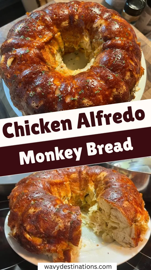 Chicken Alfredo Monkey Bread