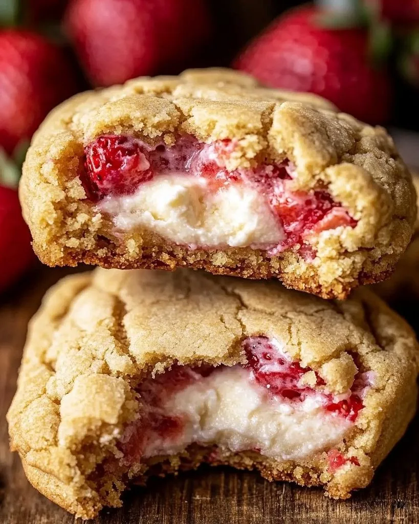 Strawberry Cheesecake Cookies