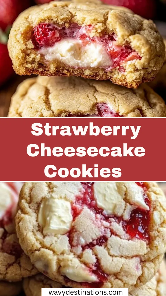 Strawberry Cheesecake Cookies