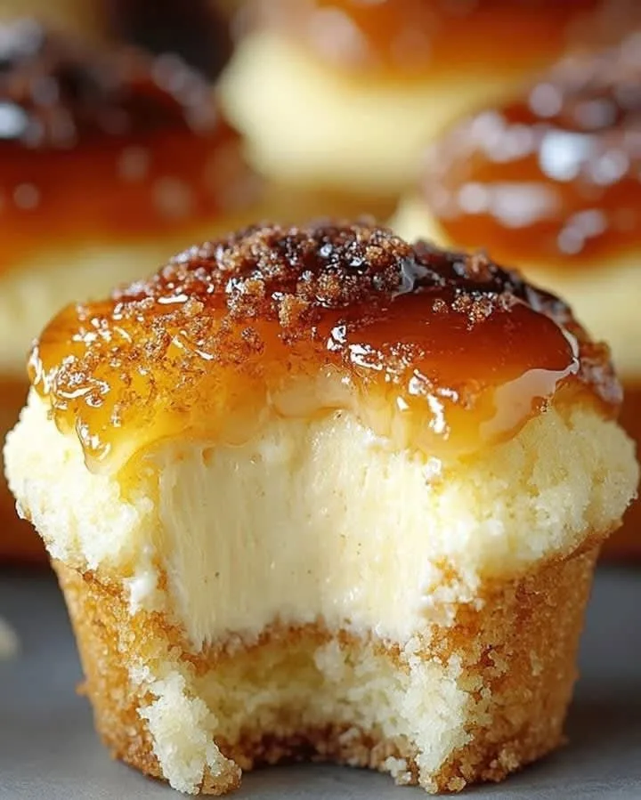 Crème Brûlée Cheesecake Cupcakes