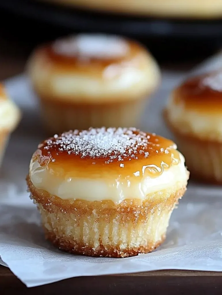Crème Brûlée Cheesecake Cupcakes