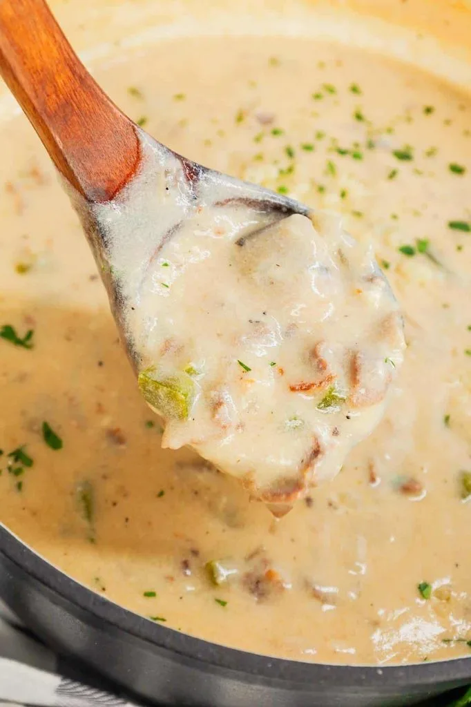 Creamy Philly Cheesesteak Soup