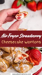 Air Fryer Strawberry Cheesecake Wontons Recipe