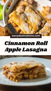 Cinnamon Roll Apple Lasagna