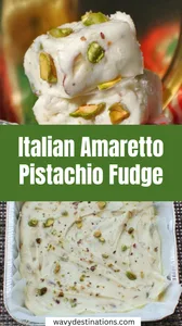 Italian Amaretto Pistachio Fudge