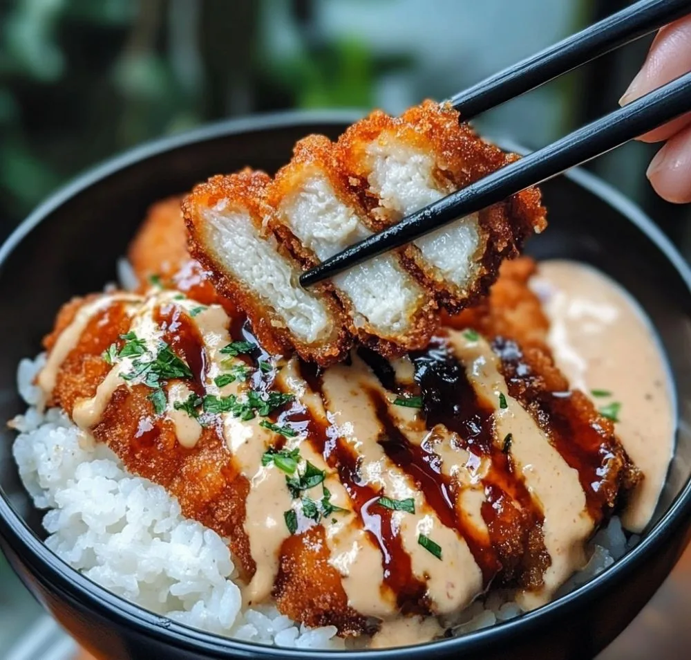 Japanese Katsu Bowls With Tonkatsu Sauce Recipe 3 Japanese Katsu Bowls With Tonkatsu Sauce