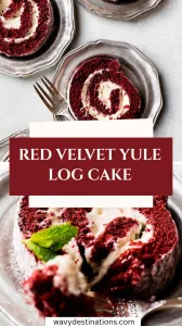 Red Velvet Yule Log Cake Recipe