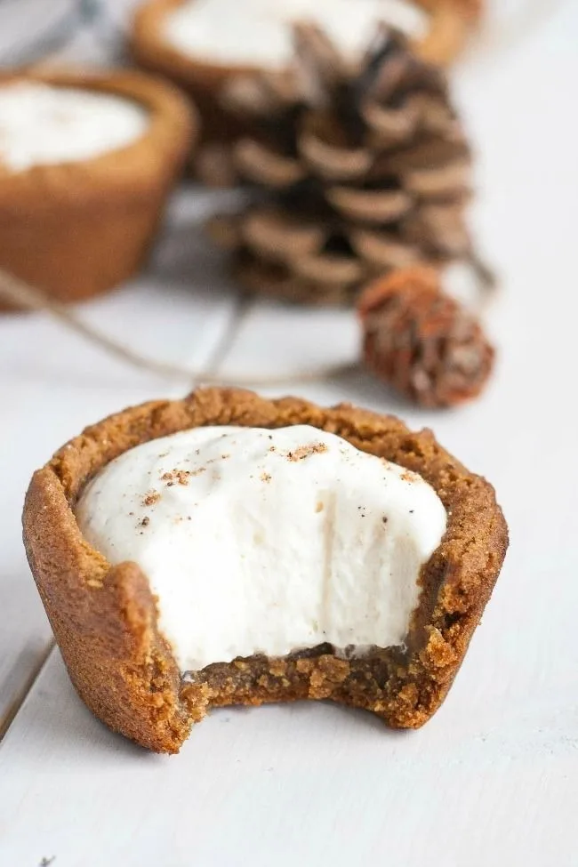 Eggnog Cheesecake Cookie Cups Recipe 4 Eggnog Cheesecake Cookie Cups