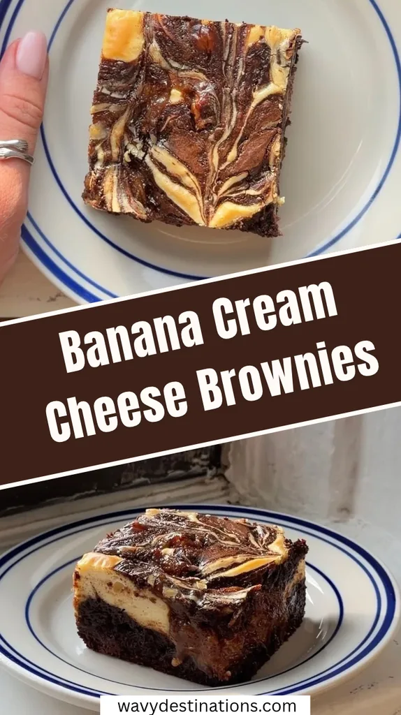 Banana Cream Cheese Brownies Recipe 1 Banana Cream Cheese Brownies