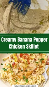 Creamy Banana Pepper Chicken Skillet Recipe