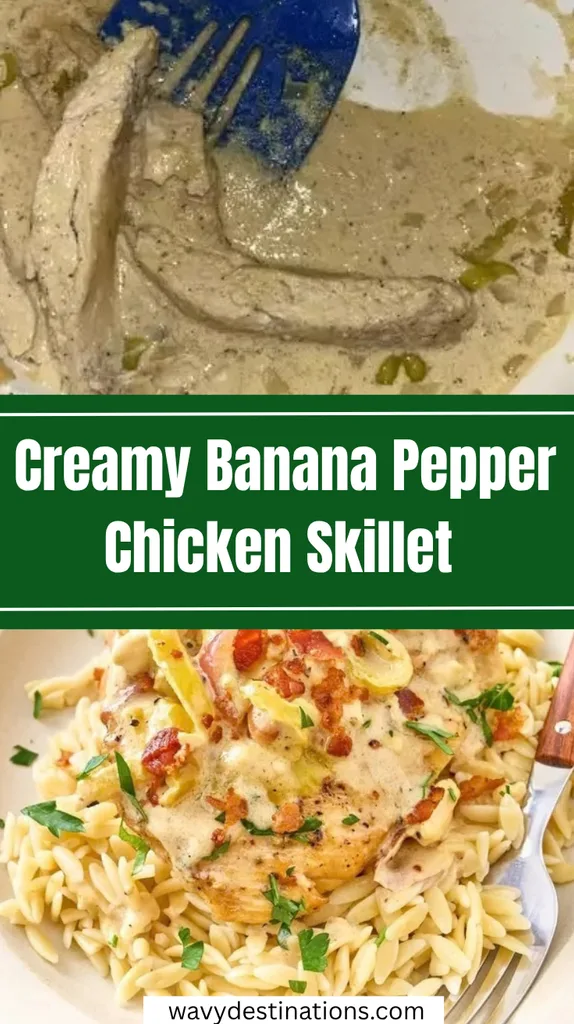 Creamy Banana Pepper Chicken Skillet