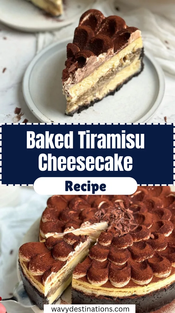 Baked Tiramisu Cheesecake Recipe 1 Baked Tiramisu Cheesecake