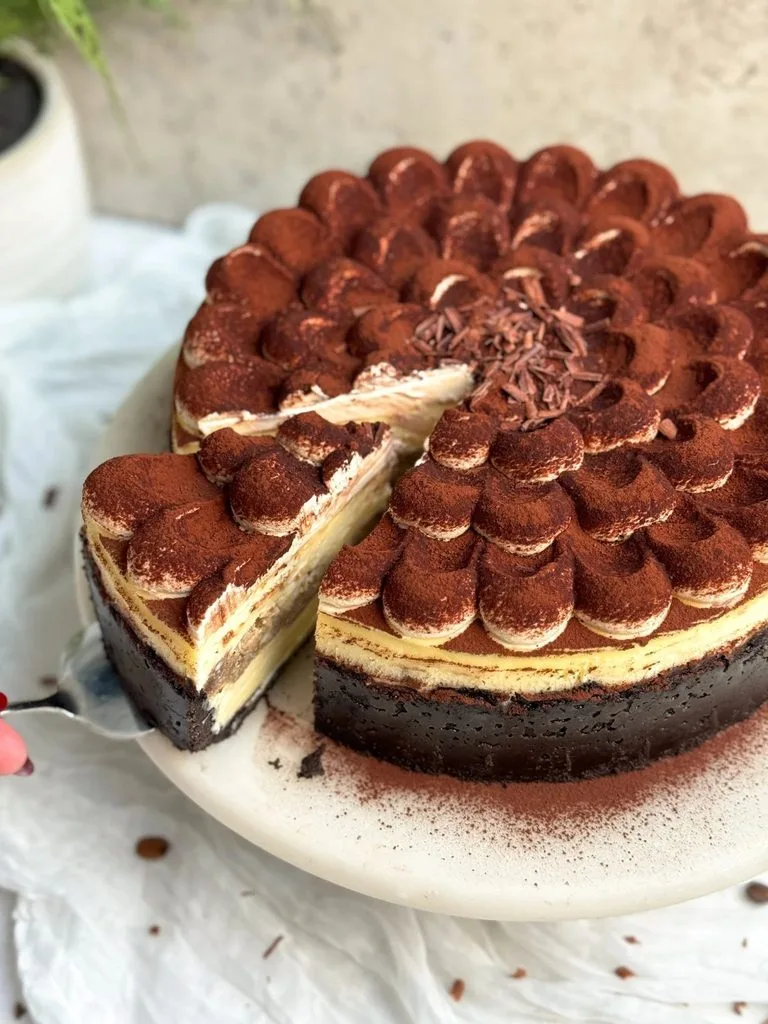 Baked Tiramisu Cheesecake Recipe 4 Baked Tiramisu Cheesecake