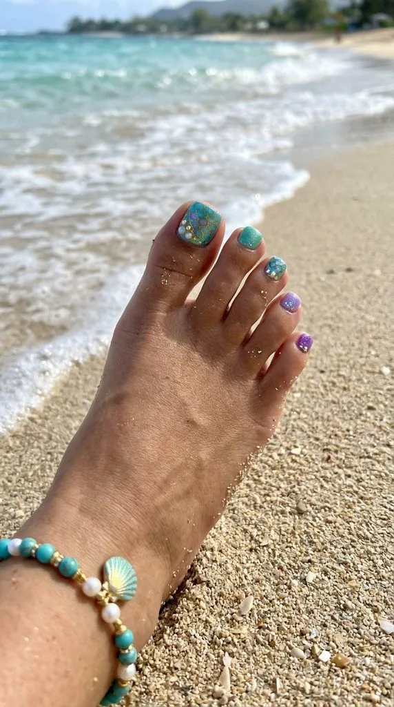 10 Summer Beach Nails Ideas for a Bright Coastal Look in 2026 10 Mermaid-Inspired Beach Nails