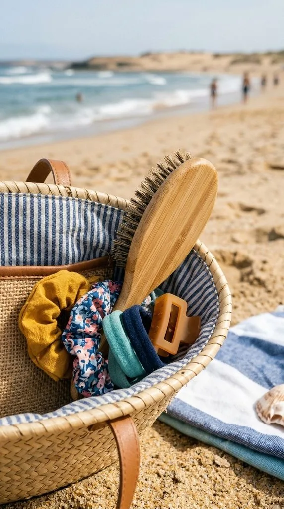 Hairbrush and Hair Ties