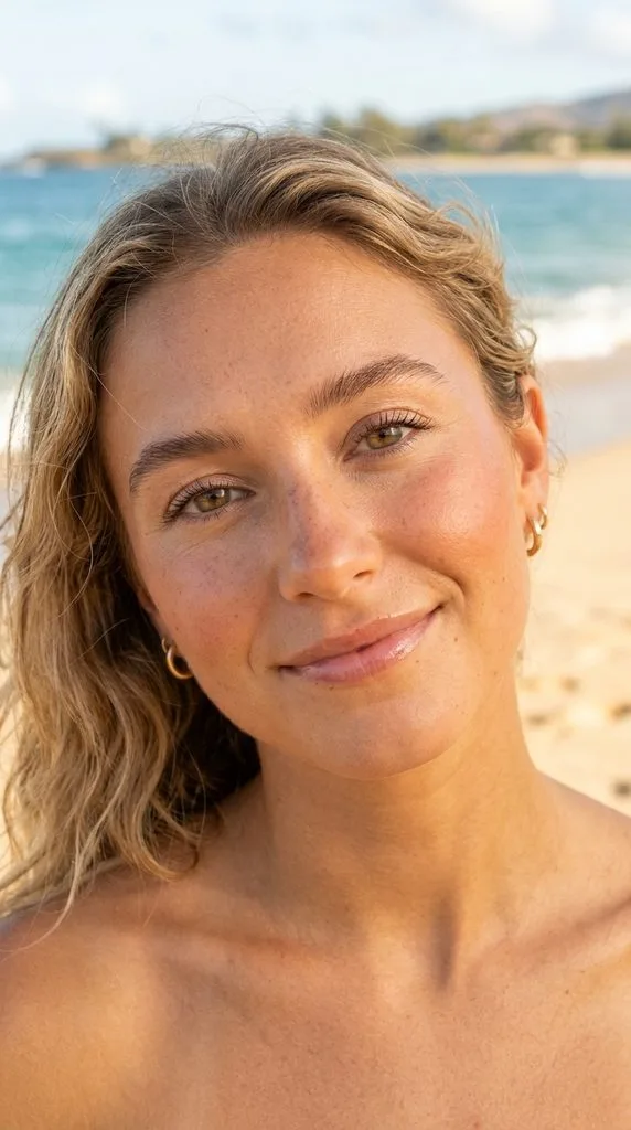 Natural Sun-Kissed Beach Makeup