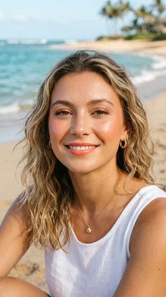 Coral Beach Makeup Look