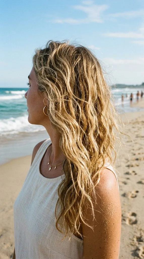 11 Beach Hairstyles for Summer That Look Cute and Chic 2 Classic Messy Beach Waves