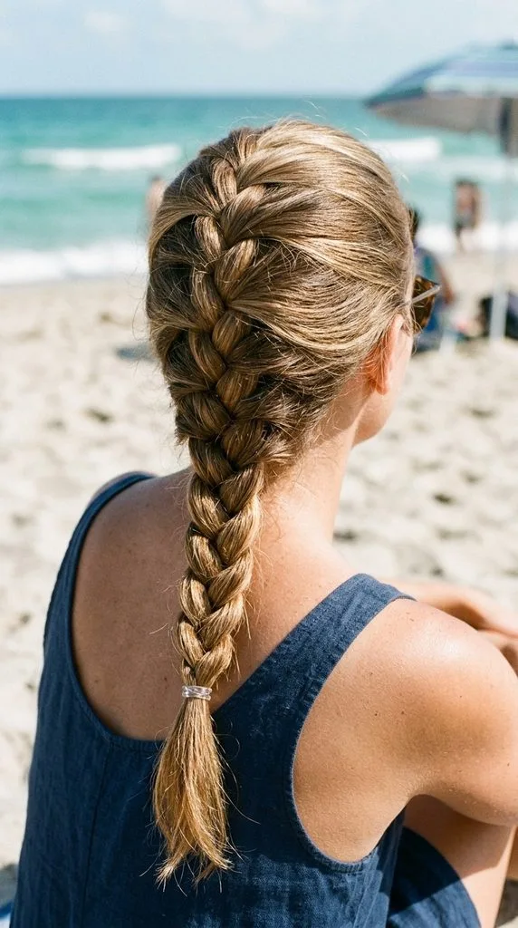 11 Beach Hairstyles for Summer That Look Cute and Chic 8 French Braid Hairstyle