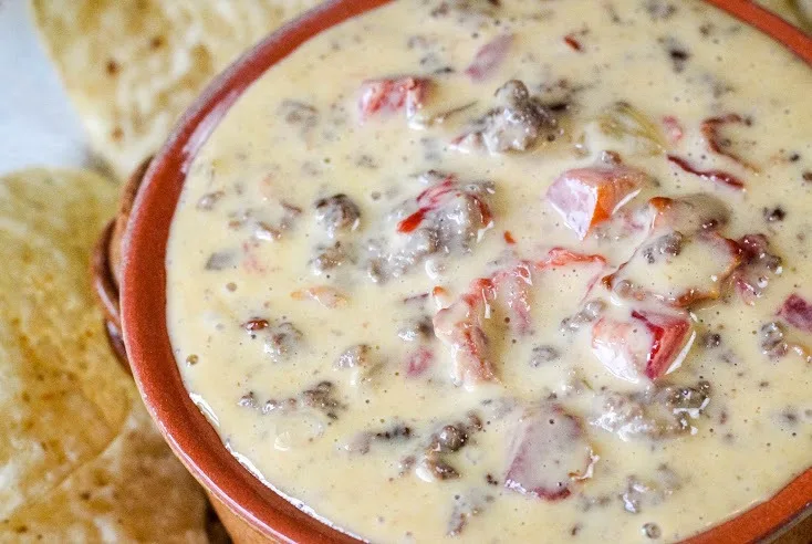 Bacon Cheeseburger Queso Dip Recipe 2 Bacon Cheeseburger Queso Dip