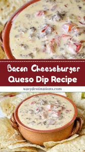 Bacon Cheeseburger Queso Dip