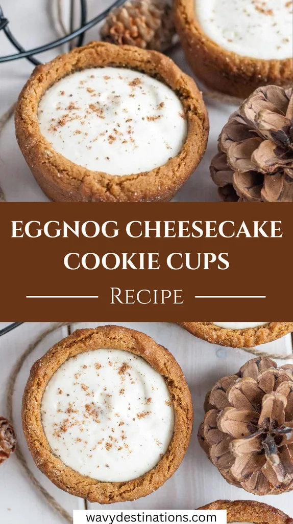 Eggnog Cheesecake Cookie Cups Recipe 1 Eggnog Cheesecake Cookie Cups