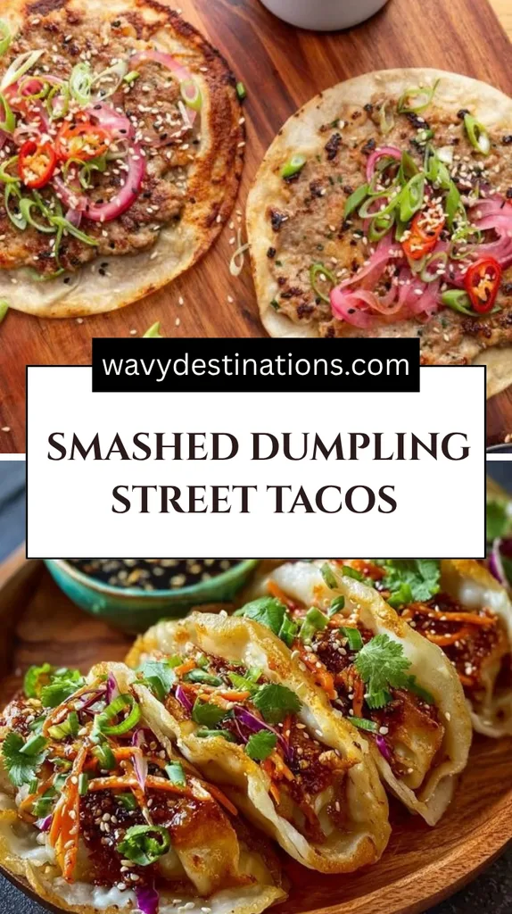 Smashed Dumpling Street Tacos