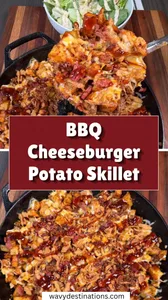 BBQ Cheeseburger Potato Skillet