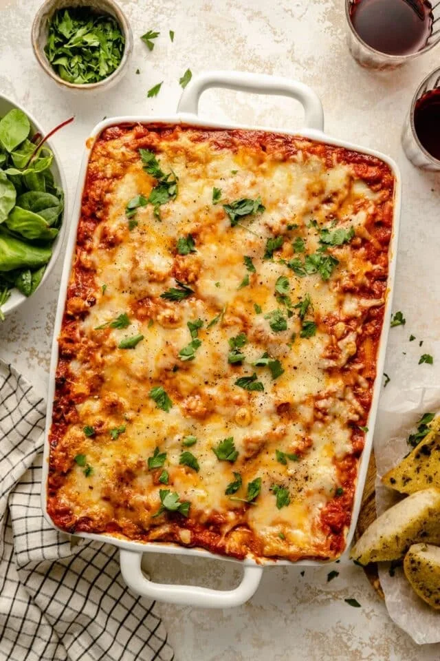 Christmas Baked Ziti 