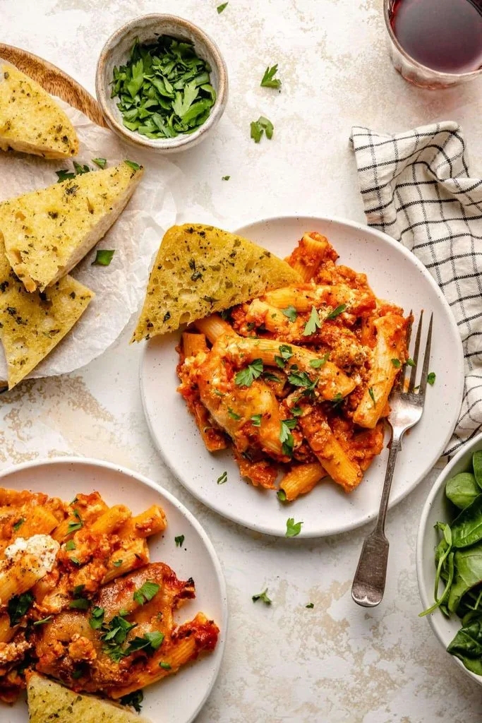 Christmas Baked Ziti 