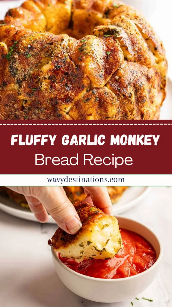 Fluffy Garlic Monkey Bread 
