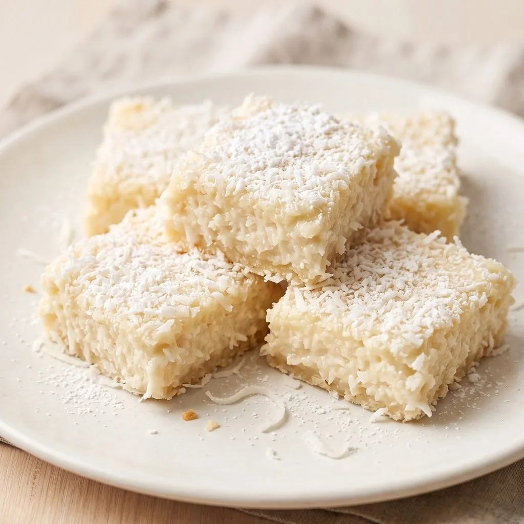 Coconut Rum Snow Squares Recipe 2 Coconut Rum Snow Squares