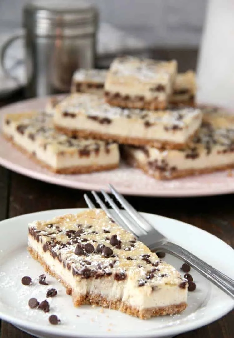 Cannoli Cheesecake Bars