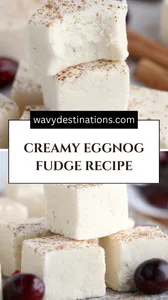 Creamy Eggnog Fudge