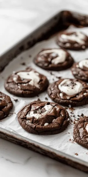 Chocolate Marshmallow Swirl Cookies 2 Chocolate Marshmallow Swirl Cookies