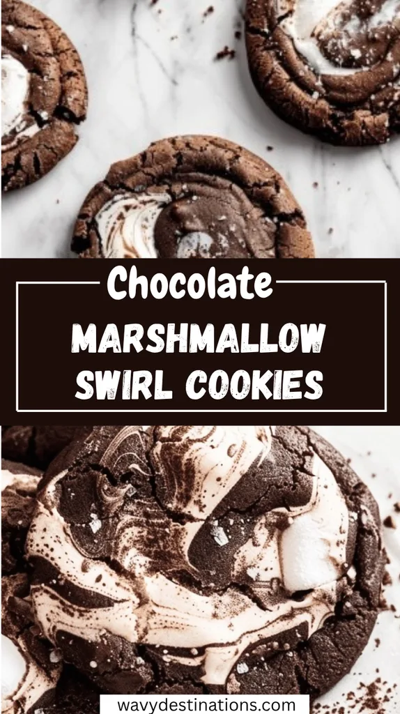 Chocolate Marshmallow Swirl Cookies 1 Chocolate Marshmallow Swirl Cookies