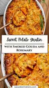 Sweet Potato Gratin with Smoked Gouda and Rosemary