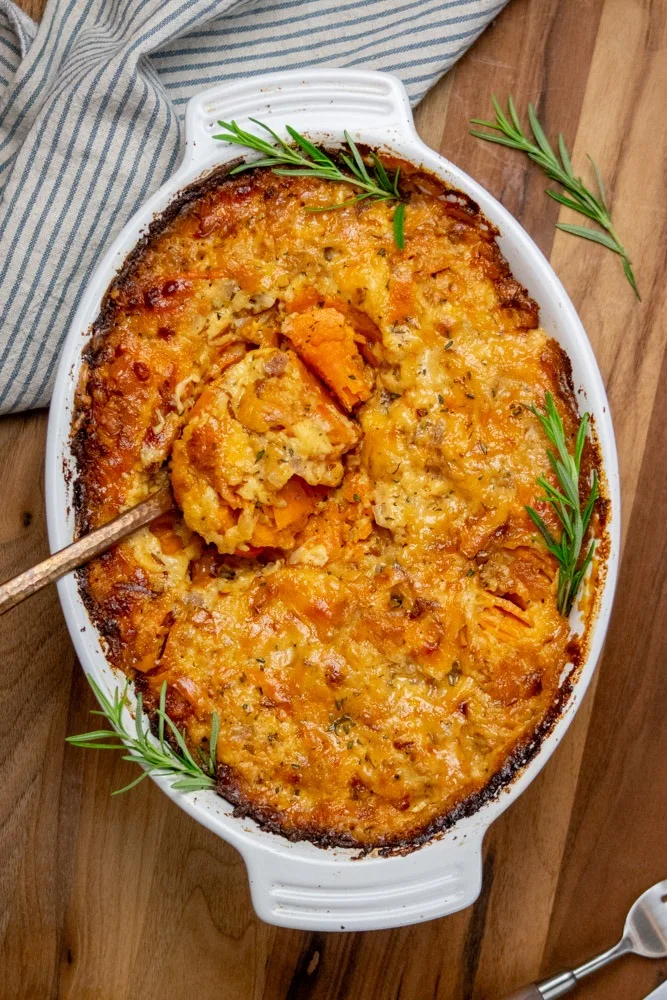 Sweet Potato Gratin with Smoked Gouda and Rosemary Recipe 3 Sweet Potato Gratin with Smoked Gouda and Rosemary Recipe
