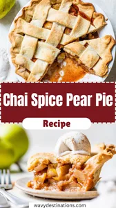 Chai Spice Pear Pie