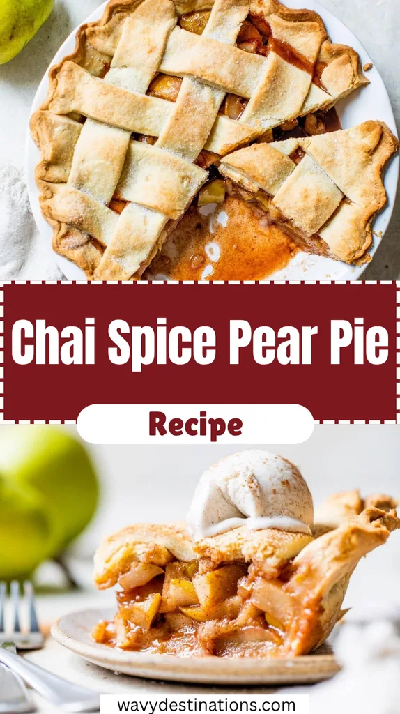 Chai Spice Pear Pie Recipe 1 Chai Spice Pear Pie