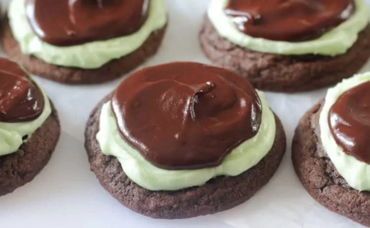 Grasshopper Mint Cookies Recipe 4 Grasshopper Mint Cookies
