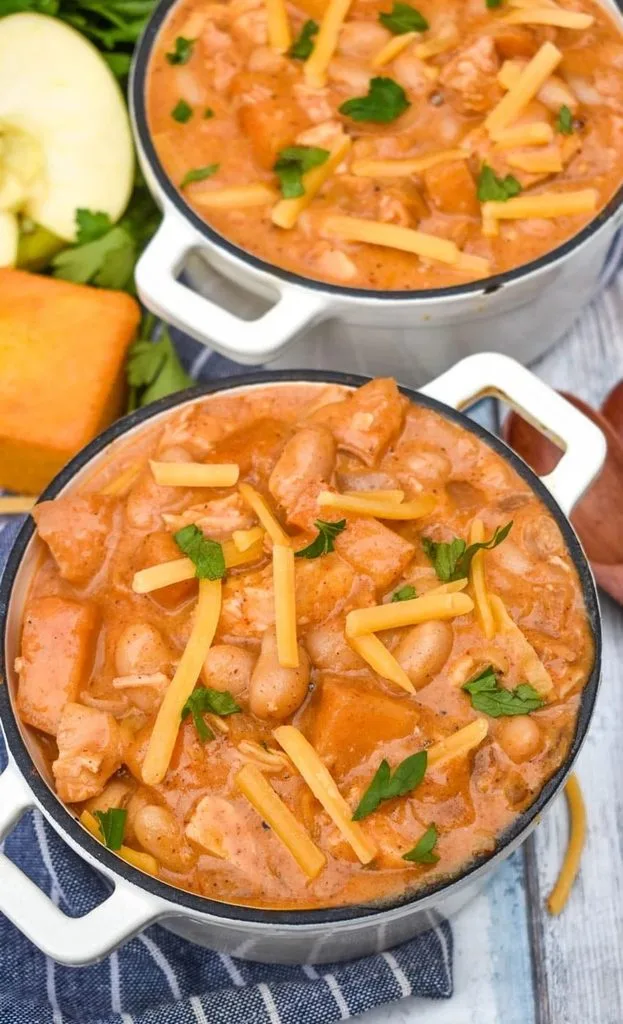 White Cheddar & Apple Chicken Chili Recipe 3 White Cheddar & Apple Chicken Chili